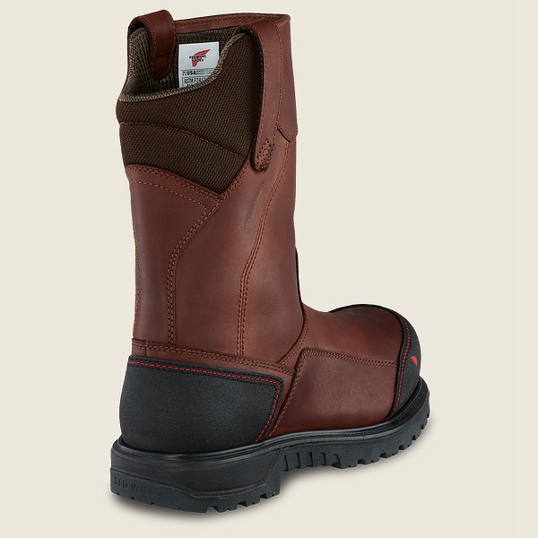 Safety Støvler Herre - Red Wing Brnr Xp - 11-Inch Waterproof Csa Toe Pull-On - Brune/Sort - JHBKGP-2